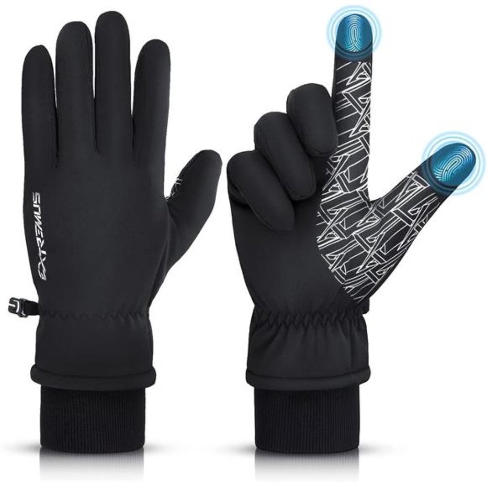 Unisex Winter Gloves Touchscreen Anti-Slip Palm Warm Thermal Gloves Liner